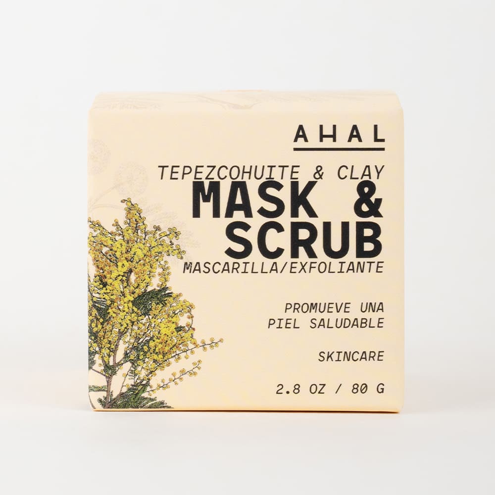 TEPEZCOHUITE & CLAY MASK & SCRUB (MASCARILLA FACIAL)